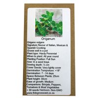 6 degrees east Herloom Herb Seeds - Organum - Origanum vulgare